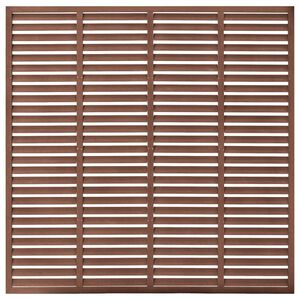 vidaXL Cl&ocirc;ture &agrave; persiennes WPC 180x180 cm Marron