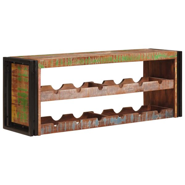 vidaXL &Eacute;tag&egrave;re &agrave; vin Marron 100 x 45 x 33 cm Bois r&eacute;cup&eacute;r&eacute; massif