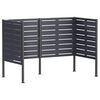 vidaXL &Eacute;cran pour poubelle 167 x 85 x 113 cm Acier Anthracite
