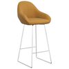 vidaXL Tabourets de bar lot de 2 marron velours