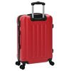 vidaXL Valise 3 pcs Rouge 50 x 31 x 78 cm Plastic ABS