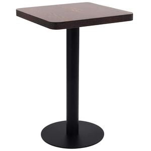 vidaXL Table de bistro Marron fonc&eacute; 50x50 cm MDF