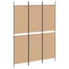 vidaXL Paravent &agrave; 3 panneaux Beige 150 x 200 cm Tissu