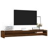 vidaXL Support de moniteur Ch&ecirc;ne marron 100x24x13 cm Bois d'ing&eacute;nierie