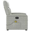 vidaXL Fauteuil inclinable de massage &eacute;lectrique gris clair