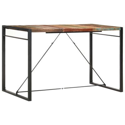 vidaXL Table de bar 180x90x110 cm Bois de récupération solide