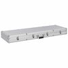 vidaXL Mallette pour arme &agrave; feu Argent&eacute; 118 x 38 x 12 cm Aluminium