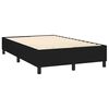 vidaXL Sommier &agrave; lattes de lit avec matelas Noir 140x190 cm Tissu
