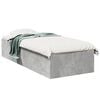 vidaXL Cadre de lit sans matelas gris b&eacute;ton 75x190 cm
