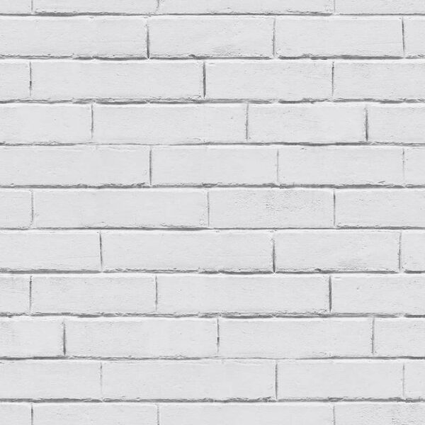 Noordwand Papier peint Good Vibes Chalkboard Brick Wall blanc et gris
