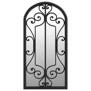 vidaXL Miroir Noir 70x30 cm Fer pour utilisation &agrave; l'int&eacute;rieur