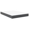 vidaXL Matelas de Lit avec matelas Gris 160 x 200 cm tissu