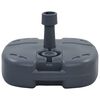 vidaXL Socle de parasol portable Gris Rempli de sable/eau