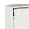 vidaXL Buffet Drammen Blanc 79 x 43 x 75,5 cm Bois de pin massif