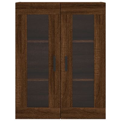 vidaXL Armoires murales 2 pcs chêne marron bois d'ingénierie