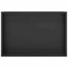 vidaXL Niche de Douche Noir 45 x 30 x 9,5 cm Acier inoxydable