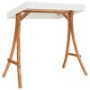 vidaXL Chaise balan&ccedil;oire avec coussin et auvent bois massif d'&eacute;pic&eacute;a
