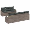vidaXL Ensemble de canap&eacute; de jardin 8 pc 7-Nombre de places Gris