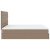VidaXL Cadre de lit ottoman et matelas cappuccino 160x200cm similicuir