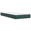 vidaXL Sommier &agrave; lattes de lit avec matelas Vert fonc&eacute; 100x200 cm