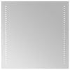 vidaXL Miroir de salle de bain LED Transparent 50 x 50 cm verre tremp&eacute;