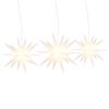 vidaXL Lumi&egrave;res de No&euml;l avec LED 3 pcs pliable blanc