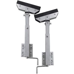 vidaXL Set de 2 supports &agrave; barre inclinable 63 - 88 cm pour remorque &agrave; bateau