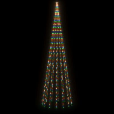 vidaXL Arbre de Noël cône 1134 LED Colorées 230x800 cm
