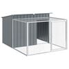 vidaXL Niche pour chien avec enclos anthracite 153x194x110 cm