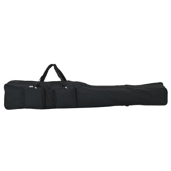 vidaXL Sac de canne &agrave; p&ecirc;che noir 150 cm tissu oxford