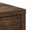 vidaXL Buffet avec tiroir ch&ecirc;ne fum&eacute; 80x34x76 cm bois d'ing&eacute;nierie