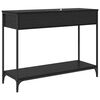 vidaXL Table console Chêne noir 100 x 34,5 x 75 cm Bois d'ingénierie