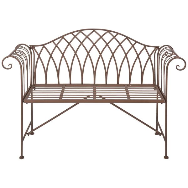 Esschert Design Banc de jardin m&eacute;tal de style anglais ancien MF009
