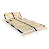 vidaXL Sommiers à lattes sans matelas 2 pcs avec 28 lattes 70x200 cm