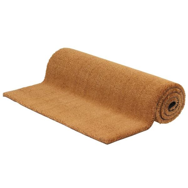 vidaXL Tapis de porte naturel 100x200 cm fibre de coco touffet&eacute;