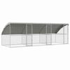 vidaXL Cage &agrave; poules 3 pi&egrave;ces Argent&eacute; 600 x 200 x 200 cm