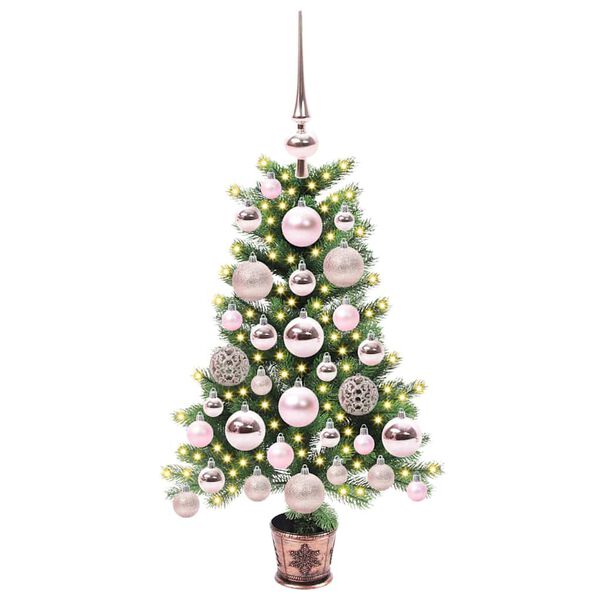 vidaXL Sapin de No&euml;l avec 150 LED avec support Vert 65 cm PE