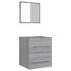 vidaXL Armoire de salle de bain avec miroir Sonoma gris 41x38,5x48 cm