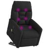 vidaXL Fauteuil de massage inclinable Noir Tissu