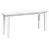 vidaXL Banc 90 cm blanc bois massif caoutchouc