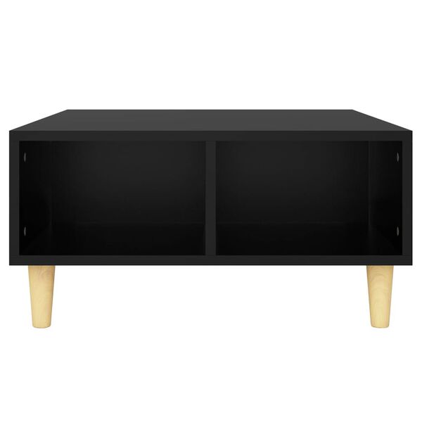 vidaXL Table basse noir 60x60x30 cm bois d'ingénierie