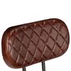 vidaXL Chaises de bar lot de 2 marron cuir v&eacute;ritable