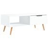 vidaXL Table basse Blanc 100x49,5x43 cm Bois d'ing&eacute;nierie