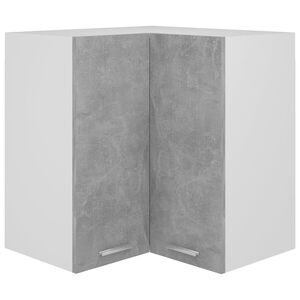 vidaXL Armoire d'angle suspendue "Lyon" Gris b&eacute;ton 57 x 57 x 60 cm Bois d'ing&eacute;nierie