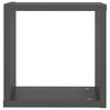 vidaXL Étagères cube murales 2 pcs Gris 30x15x30 cm