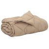 vidaXL Duvet d'&eacute;t&eacute; simple Taupe 240 x 260 cm Microfibre