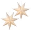 vidaXL &Eacute;clairage de No&euml;l RAAHE 2 pc 10 LED Blanc chaud 45 x 6 x 45 cm
