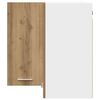 vidaXL Armoire d'angle suspendue "Lyon" Ch&ecirc;ne artisanal 57 x 57 x 60 cm Bois d'ing&eacute;nierie