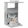 vidaXL Table d'appoint Gris b&eacute;ton 40 x 35 x 60,5 cm Bois d'ing&eacute;nierie