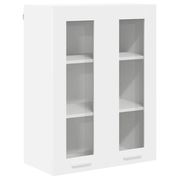 vidaXL Armoire suspendue Blanc 60 x 31 x 80 cm Bois d'ing&eacute;nierie